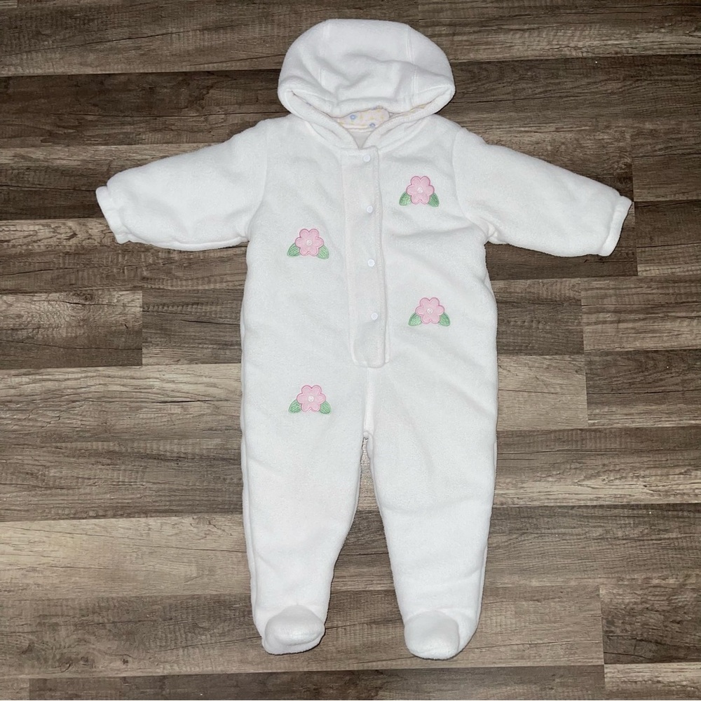 Baby Girl Footed Winter Bodysuit